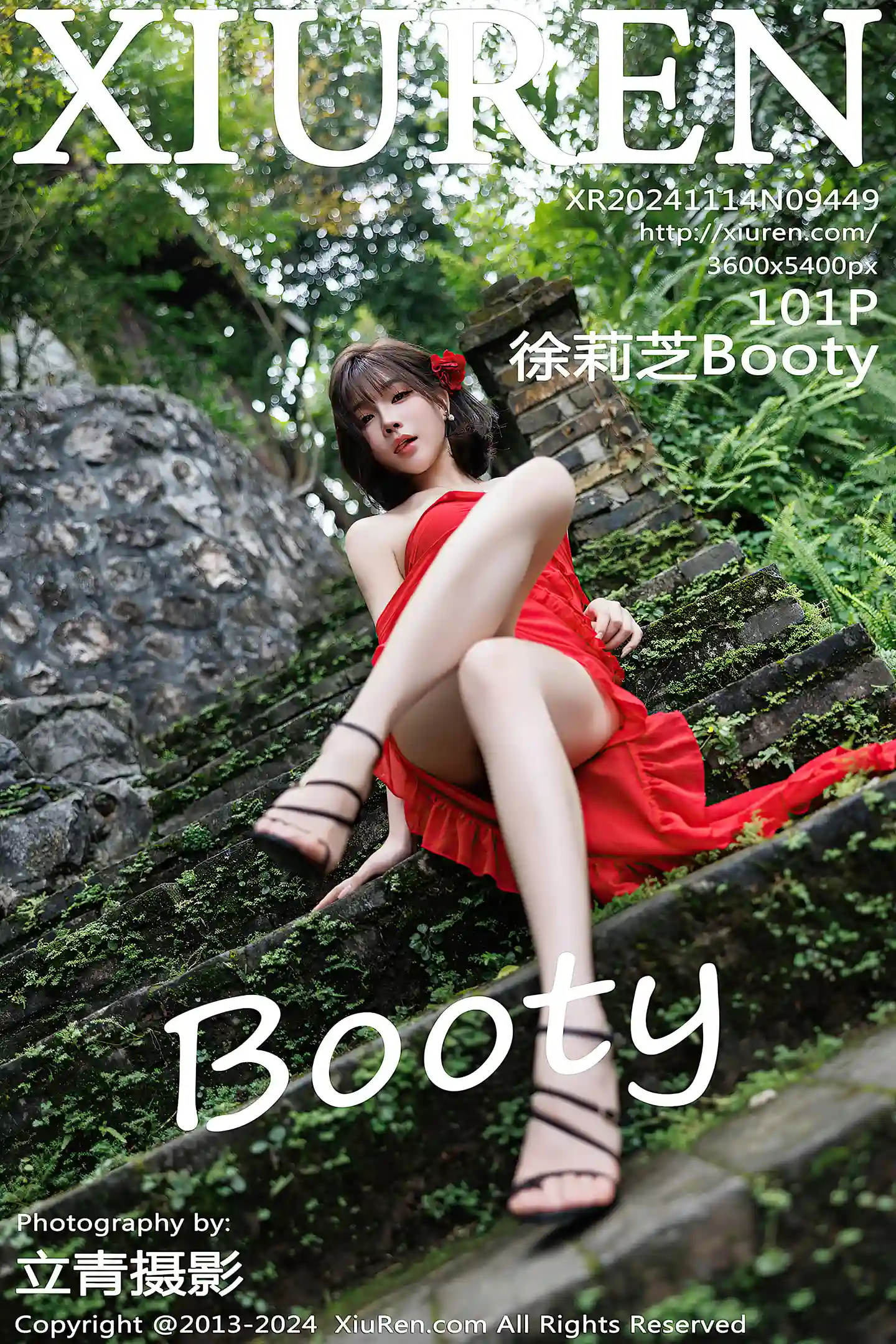 [XiuRen秀人网]No.9449_女神徐莉芝Booty红色连衣裙露蕾丝情趣内衣秀曼妙身姿诱惑写真101P-秀人网 - XiuRen.Xyz